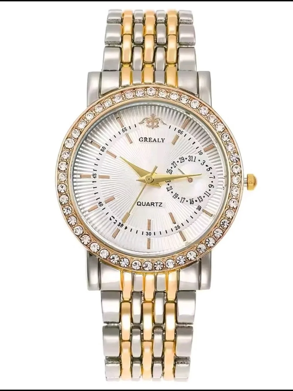 Two-Tone Gold & Silver Women's Bracelet Watch by